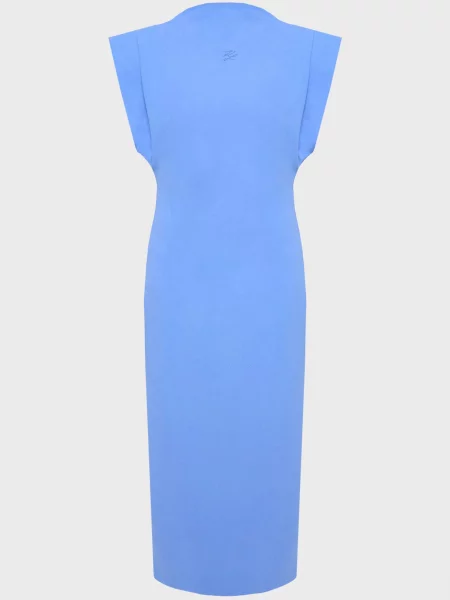Сукня Karl Lagerfeld з джерсі блакитна