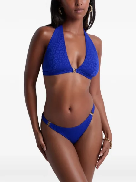 Top Aubade cu imagine cu model leopard albastru