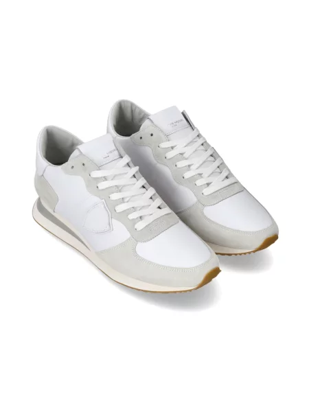 Sneakersy Philippe Model zamszowe białe
