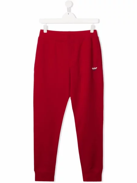 Spodnie dziecięce Emporio Armani czerwone