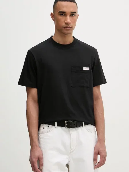 Calvin Klein Jeans Tričko pánske čierna