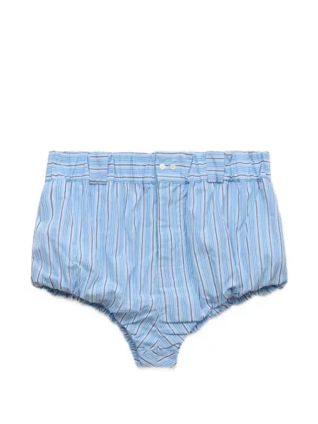 Pantaloni scurți Marni cu dungi din poplin albastru