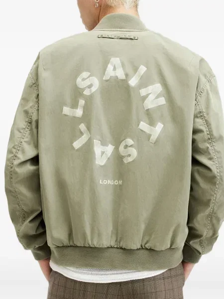 Geacă bomber Allsaints verde