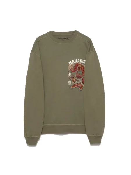 Haftowana bluza Maharishi zielona