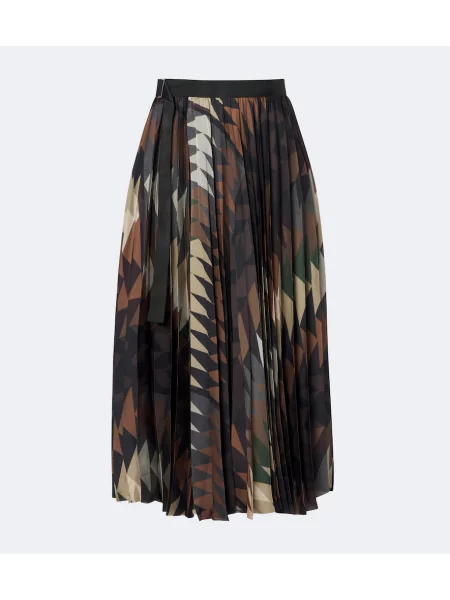 Fusta maxi Sacai cu imagine