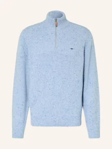 Fynch-Hatton Sweter Typu Troyer blau