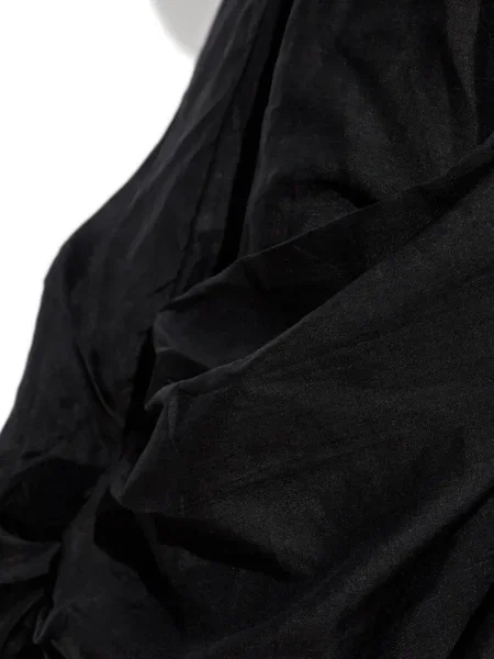 Fustă midi Allsaints drapată până la genunchi negru