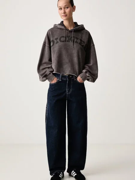 Decupat hanorac cu glugă Dickies cu glugă negru