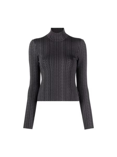 Sweter z golfem Marc Jacobs wełniany czarny