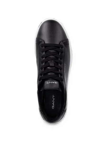 Sneakerși Gant din piele cu imagine negru