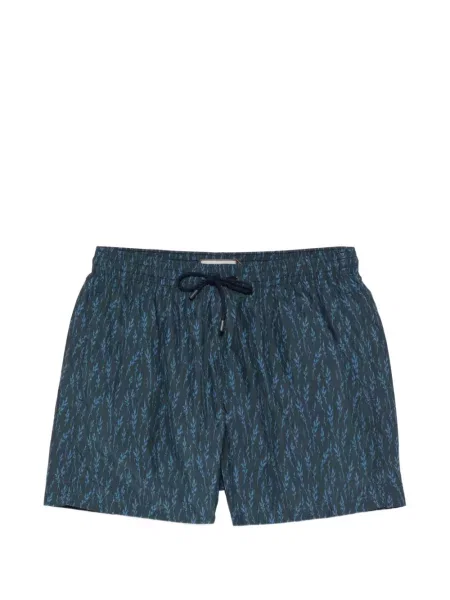 Șnur de strângere slip de baie Canali cu imagine albastru