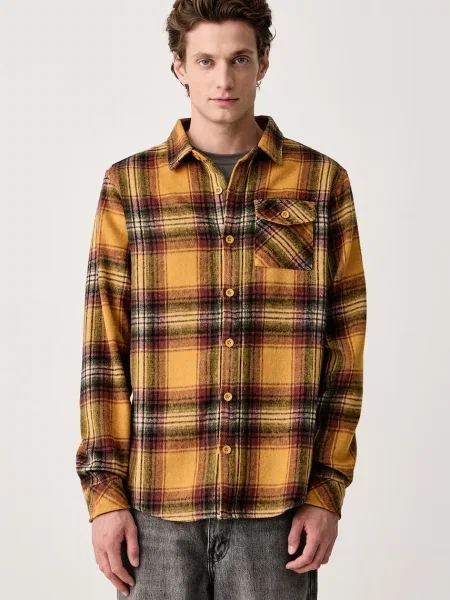 Hurley cămașă pentru bărbați galben