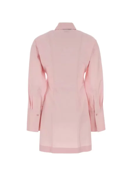 Rochie tip cămașă Fendi din poplin roz