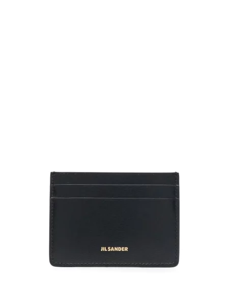Portofel Jil Sander din piele negru