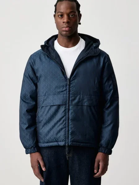 Calvin Klein Jeans kurtka puchowa dwustronna granatowa