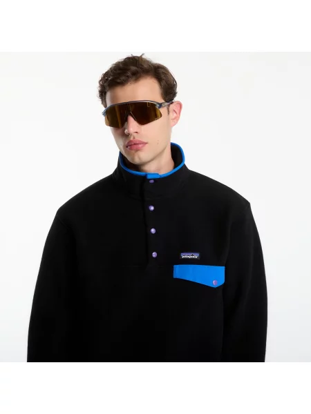 Суитшърт Patagonia M's LW Synch Snap-T P/O Black/ P6 Blue M черно