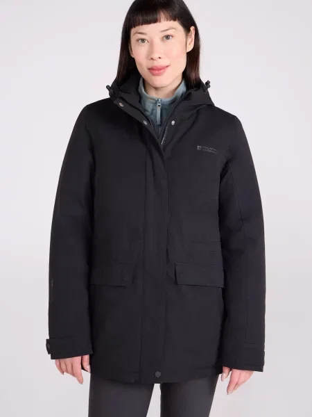 Maple ocieplana kurtka wodoodporna Black czarna