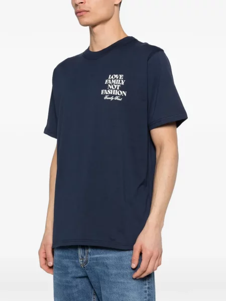 Tricou Family First scurt albastru