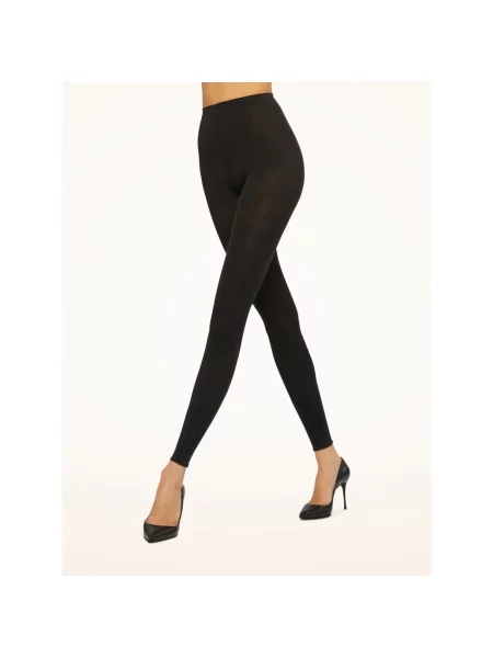 Aksamitne spodnie Wolford czarne