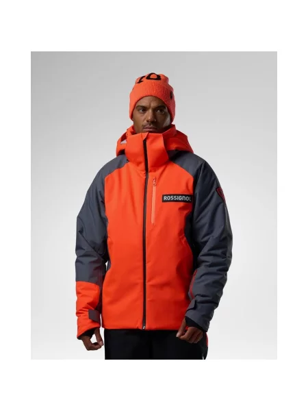 Kurtka z kapturem Rossignol Hero Insulated Ski jaskrawy S pomarańczowy