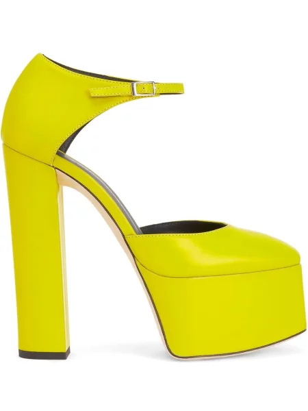 Pantofi cu toc Giuseppe Zanotti cu platformă galben