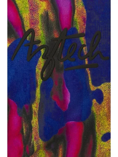 Leggings Aztech Mountain cu imagine cu imprimeu abstract albastru