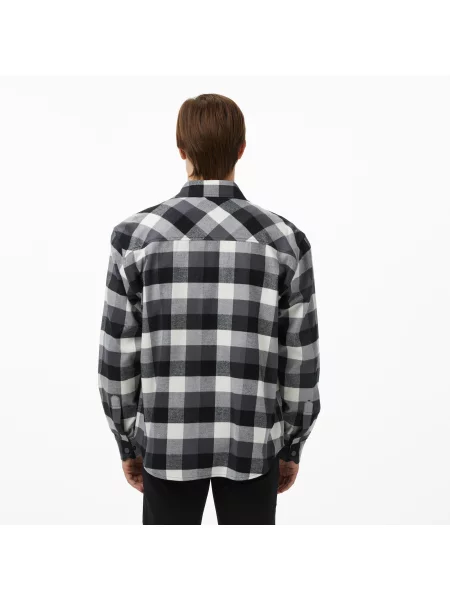 Lacoste Koszula W Kratę Relaxed Fit czarna