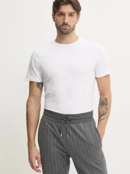Karl Lagerfeld tricou barbati negru neted alb
