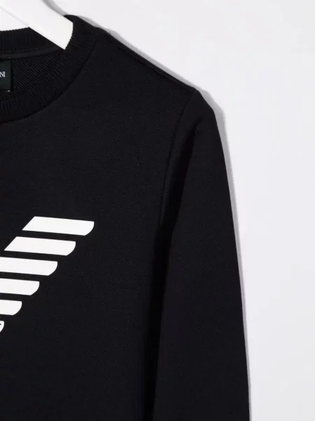 Bluza nierozpinana dziecięca Emporio Armani niebieska