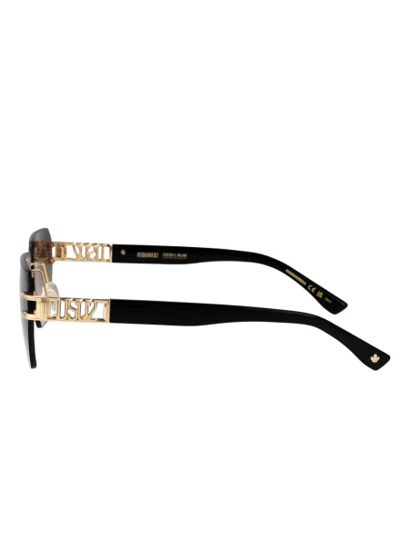 Ochelari de soare Dsquared2 Eyewear cu autograf maro