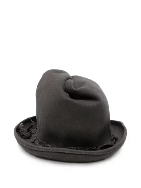 Klobouk Yohji Yamamoto s volány šedý