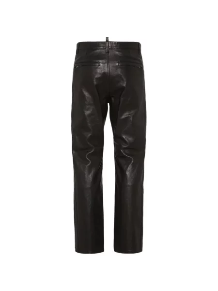 Pantaloni Dsquared2 din piele negru