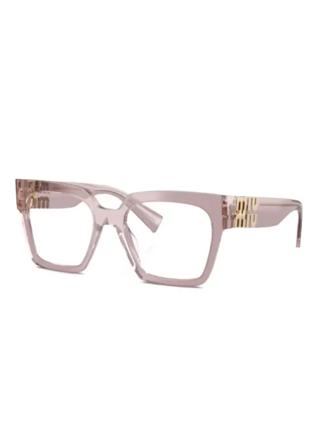 Ochelari de soare Miu Miu Eyewear cu autograf roz