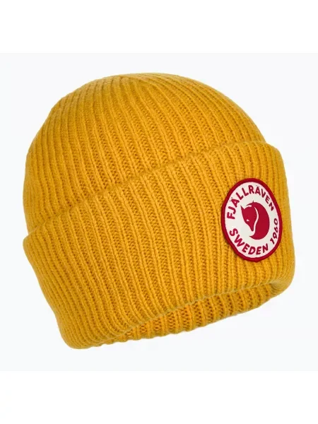 Fjällräven Лого шапка горчица жълто
