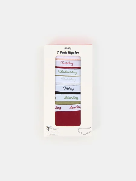 Труси-хіпстери 7 пар різнобарвний