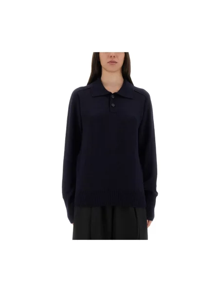 Sweter Studio Nicholson wełniany niebieski