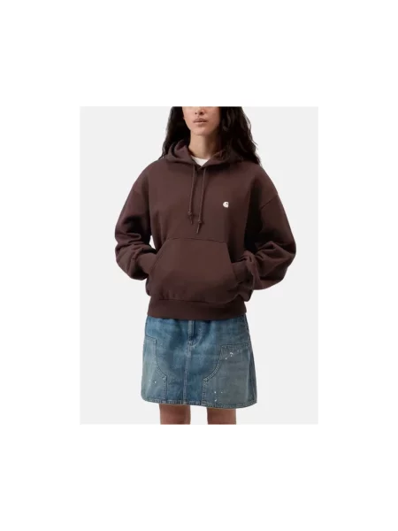 Bluza z kapturem Carhartt Wip brązowa
