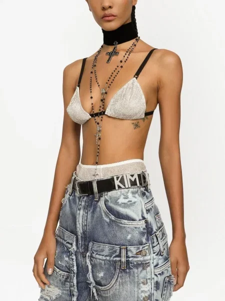 Pásek Dolce & Gabbana s přezkou černý