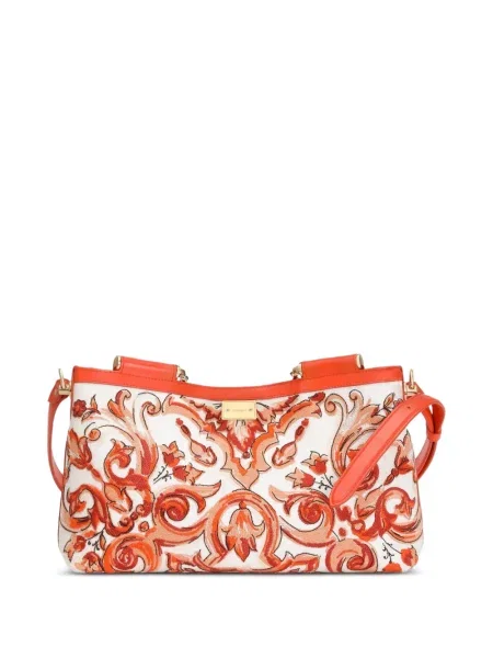 Чанта Dolce & Gabbana бродирана бяло