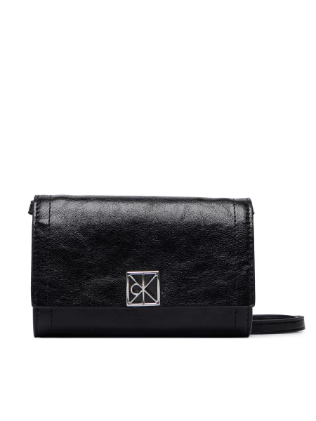 Calvin Klein Listová kabelka čierna