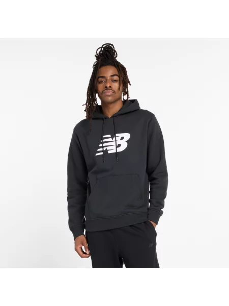 Mikina New Balance Core Brushed Hoodie black černá