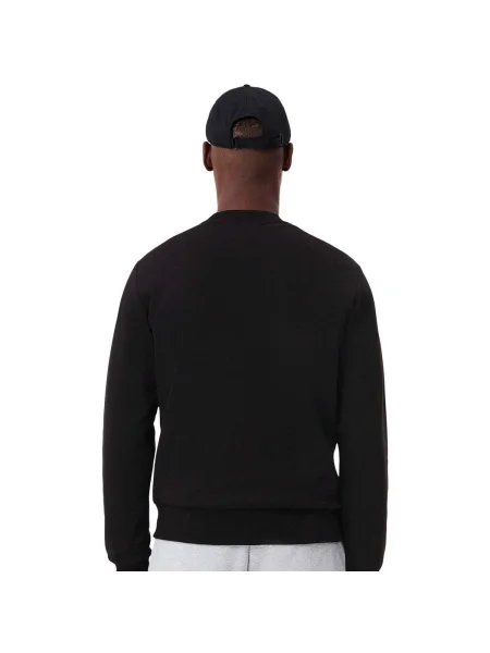 Fleece fleece melegítő felső Lacoste fekete