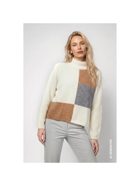 Sweter Monari wełniany