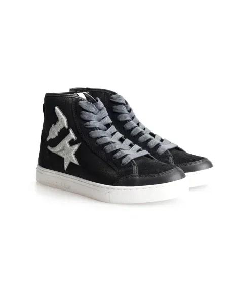 Sneakersy Trussardi skórzane czarne