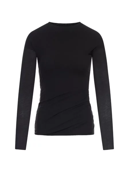 Top Jil Sander lung negru