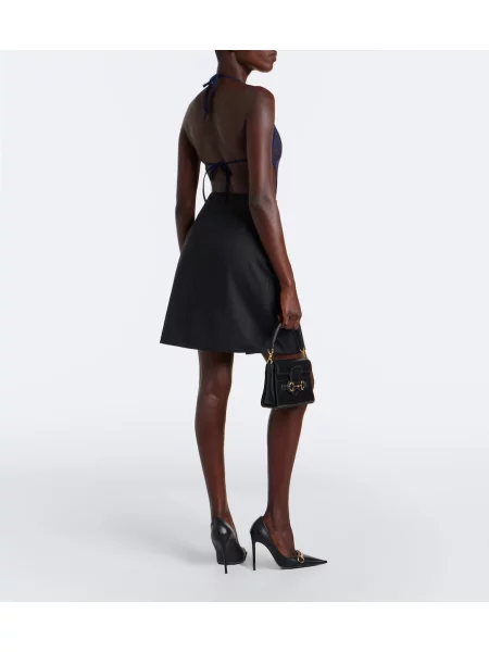 Fustă Gucci de lână negru