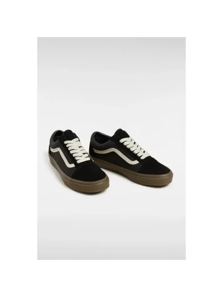 Sneakersy Vans Old Skool skórzane czarne
