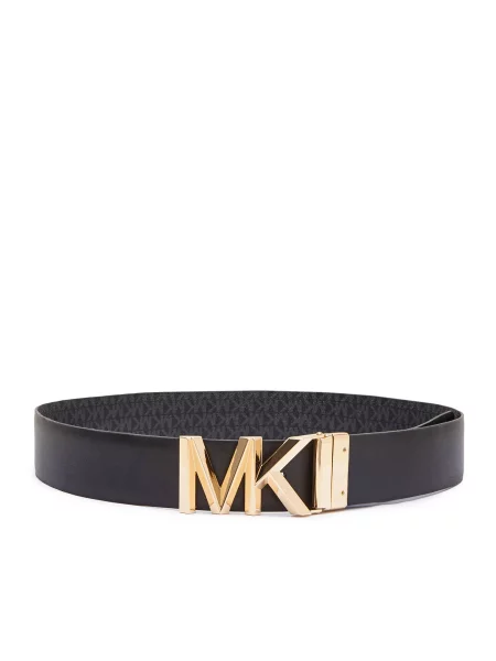 Michael Kors De piele cu două fețe curea negru