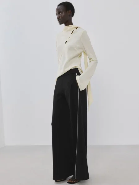 Повсякденні штани MANGO чорний