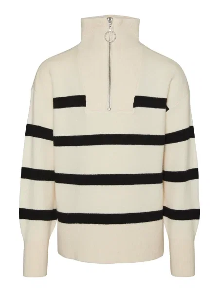 Vero Moda Girl Sveter VMSABA krémová čierna